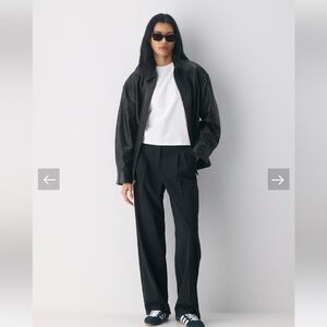 Aritzia Effortless pinstripe Trousers